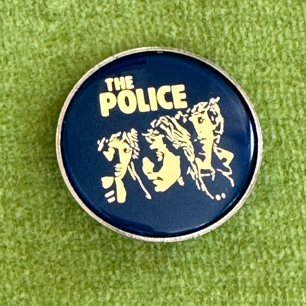 Vintage The Police Band Button Pin